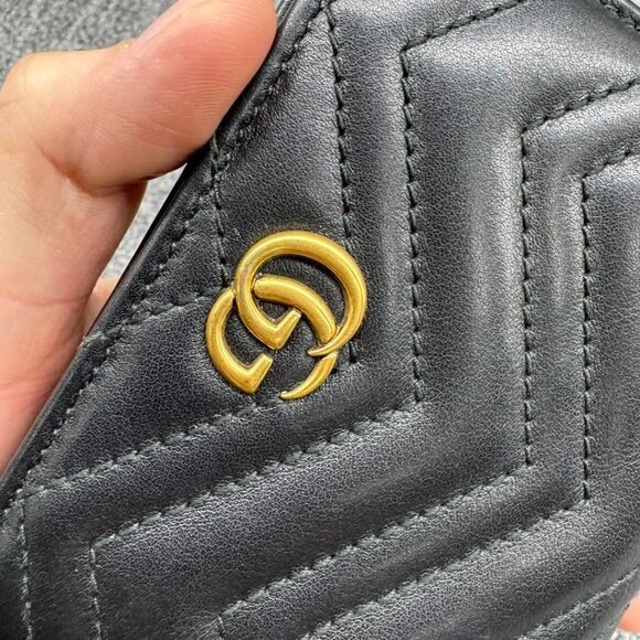 GUCCI GG Marmont Leather Bifold Wallet 235-031425 - Picture 11 of 14